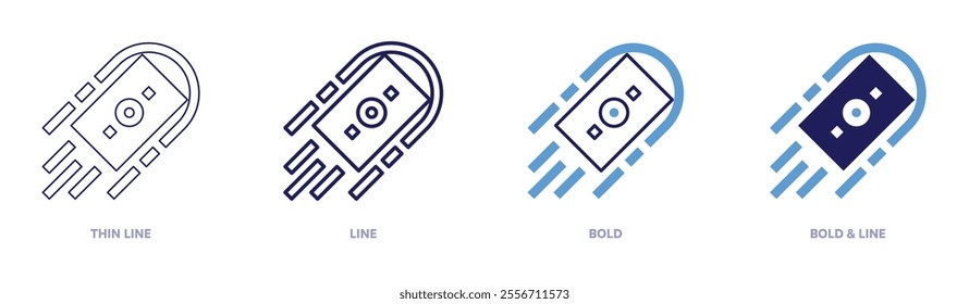 Money matters icon in 4 different styles. Thin Line, Line, Bold, and Bold Line. Duotone style. Editable stroke.