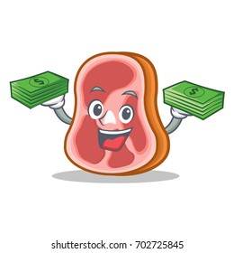 With money meat character cartoon food