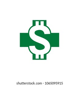 Money Medical Logo Icon Design