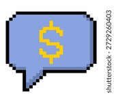 Money Message Chat Pixel Art