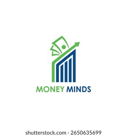 Logotipo da Money Minds Modern Vetor