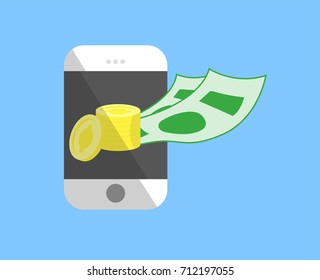 Money in mobile phone