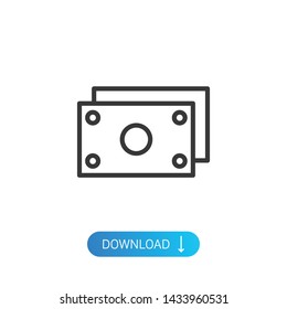 Money modern simple outline vector icon