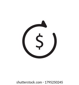 money movement vector icon logo design