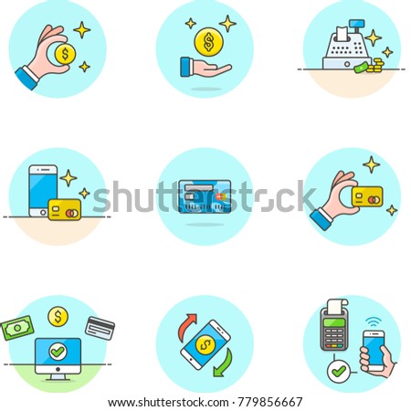 Money- Multicolor Icon Set