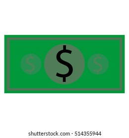 Money note with dollar sign	