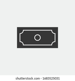 billete de pagarés vectorial icono financiación y dinero de negocios