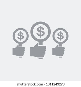 Money offer in dollar