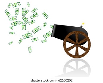 Money from old cannon