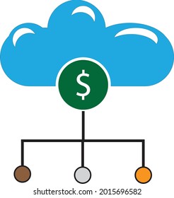 The Money on Cloud network colorful
