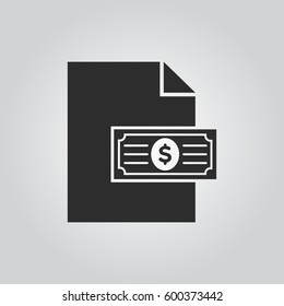 money on document icon