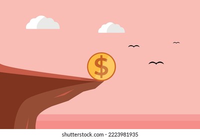 Money On The Edge Of The Cliff