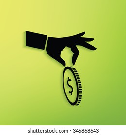 
money on green background,clean vector