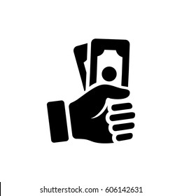 Money On Hand Icon