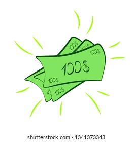 Money on white background
