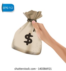 Money on white background,vector