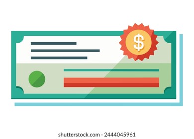 Ilustración vectorial plana aislada de la orden del dinero sobre fondo blanco