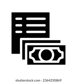 Money in and out solid icon. Banking currency sign. Cash symbol. Planning Budget. cash register, money payment, dollar sign. Vector illustration design on white background. EPS 10