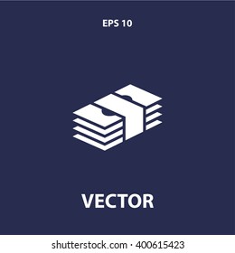money pack icon. vector eps10 icon
