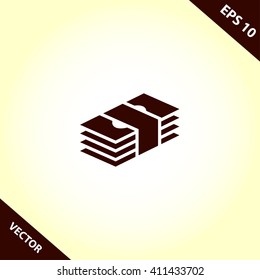 money pack icon. money pack vector illustration
