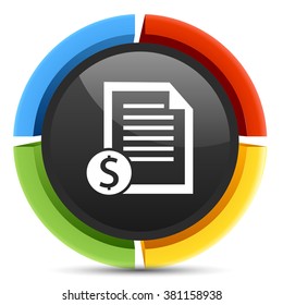 money page tax icon