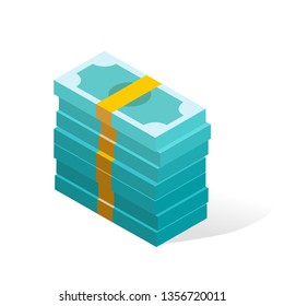 money paper bank notes vector