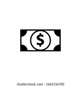 money paper icon design template. Trendy style, vector eps 10