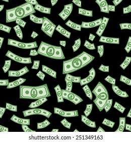 Money pattern. Cash background. from dollars ornament