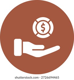 Ilustración de diseño de icono de Vector de pago de dinero