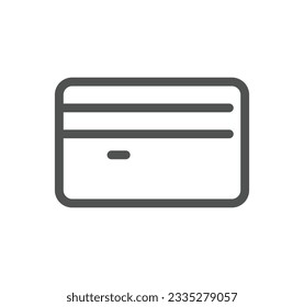 Money and payment icon outline and linear vector.