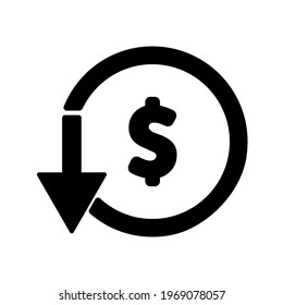 Money and payment icon, symbol isolated