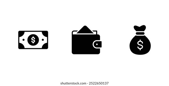 Money and Payment icon vector
