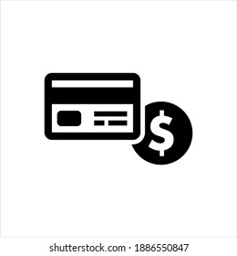 Money payment icon vector graphic illustration