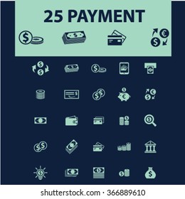 Money payment icons