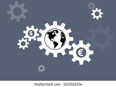 money and payment process world trading