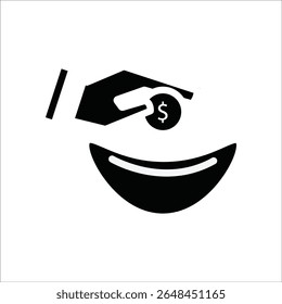 money for payment. simple solid icon vector