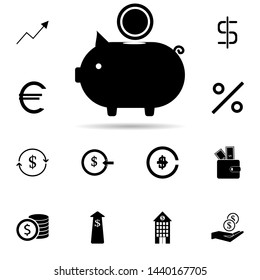 money pig icon. Universal set of banking for website design and development, app development