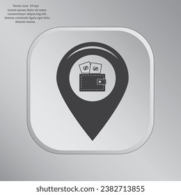 money pin business concept vector illustration