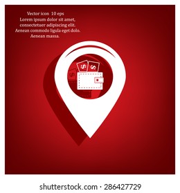 money pin business concept vector illustration