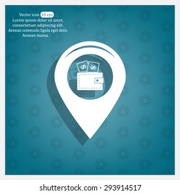 money pin business concept vector illustration