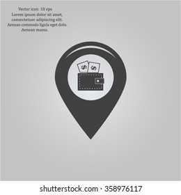 money pin business concept vector illustration