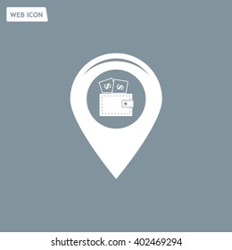 money pin business concept vector illustration
