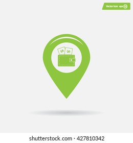 money pin business concept vector illustration
