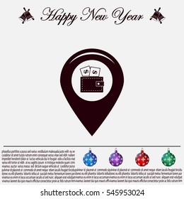 money pin business concept vector illustration