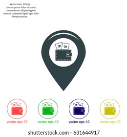 money pin business concept vector illustration