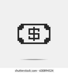 money pixel icon