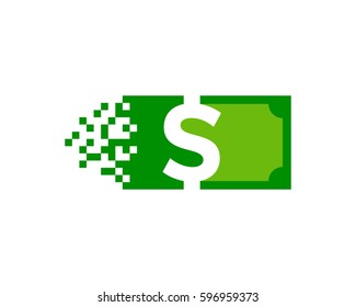 Money Pixel Logo Design Element