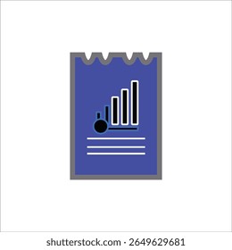 money planning for growth and revenue. simple colored icon