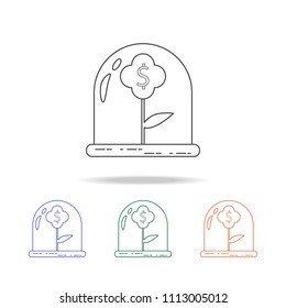 money plant icon. Elements of banking in multi colored icons. Premium quality graphic design icon. Simple icon for websites, web design, mobile app, info graphics on white background