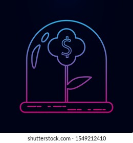 Money plant nolan icon. Simple thin line, outline vector of banking icons for ui and ux, website or mobile application
